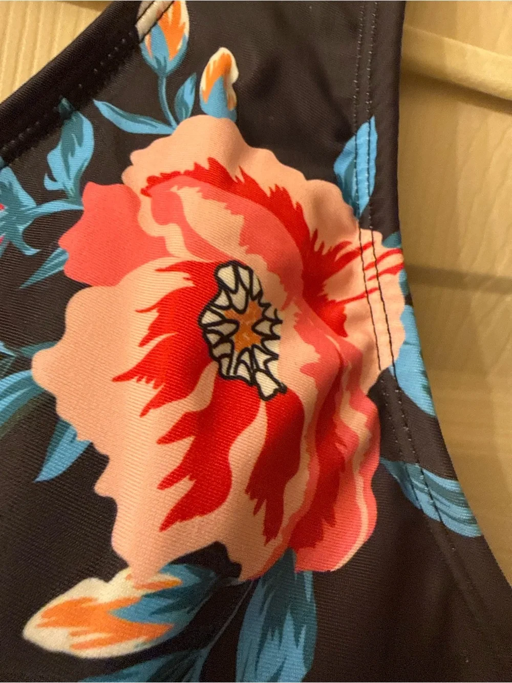 NWOT Tropical Floral Bikini High Rise Swimsuit Set US 16 / XL / Plus Size